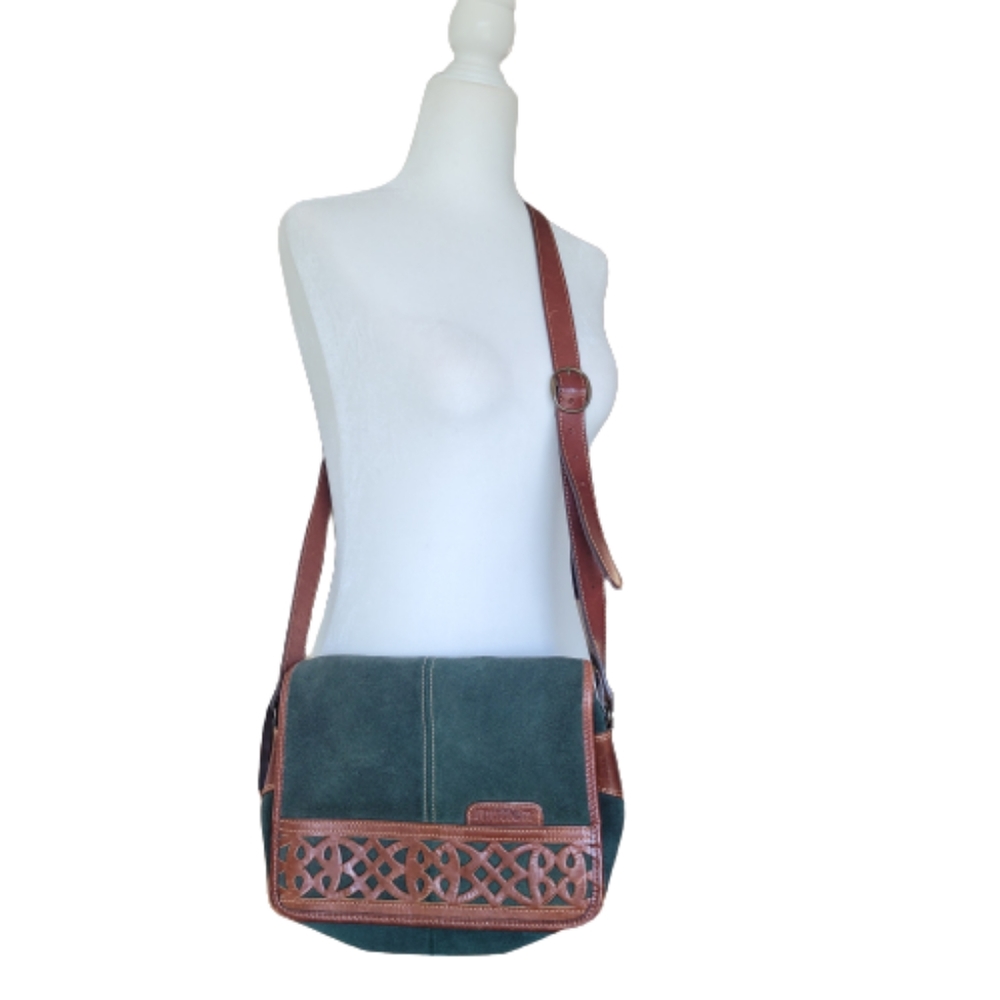 Muttön Crossbody Leather & Suede Purse